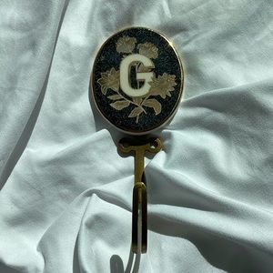 Anthropologie Imogen Monogram Hook “G”